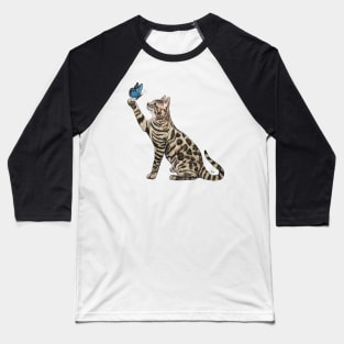 Bengal & Butterfly Baseball T-Shirt